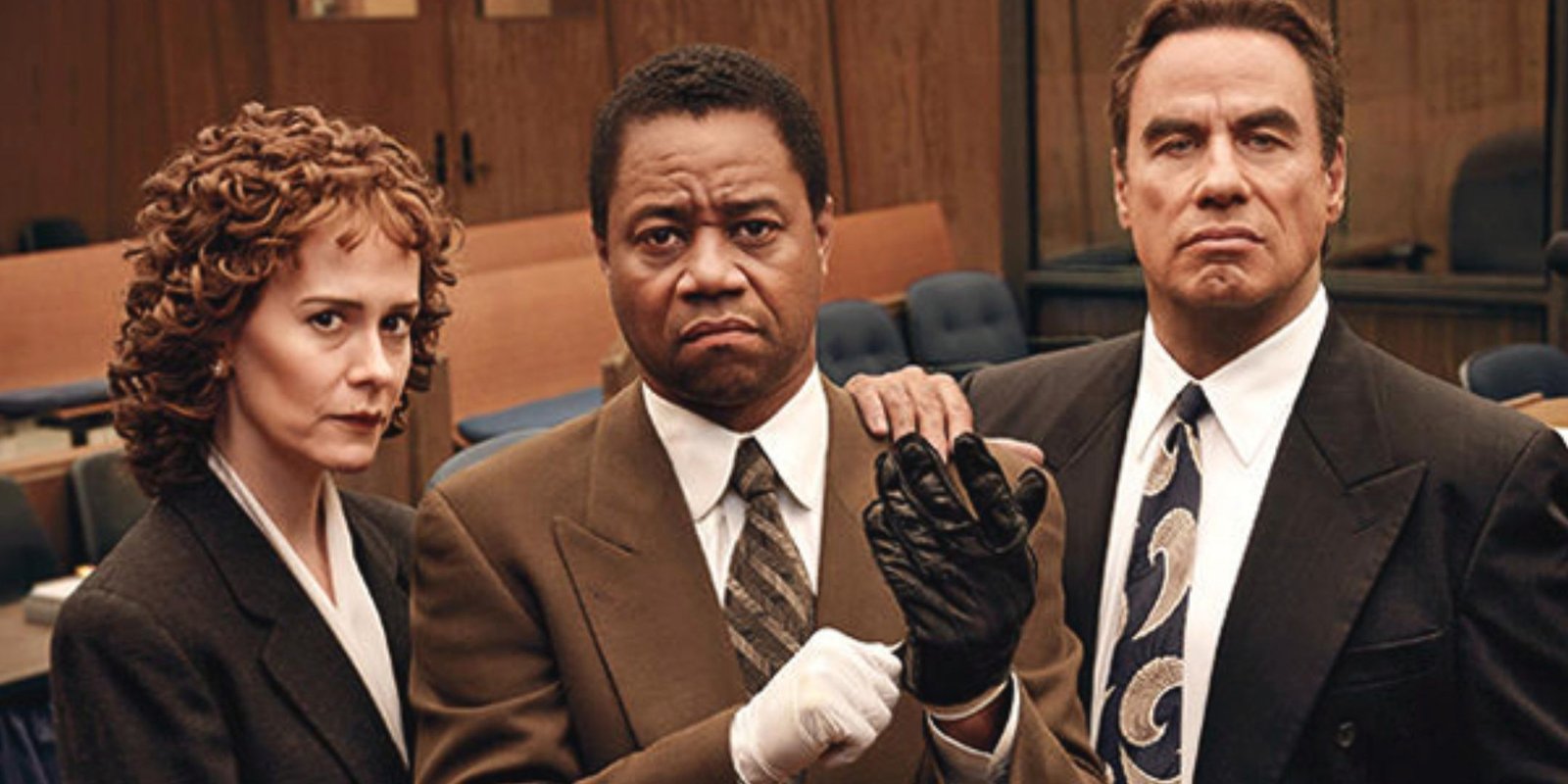 A promo poster of American Crime Story: The People vs. OJ Simpson.