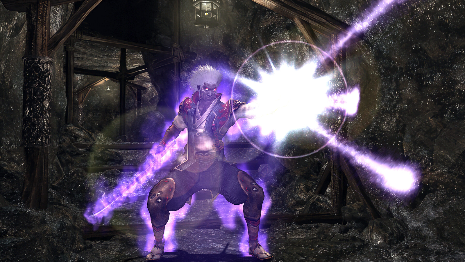 Jubei in Oni mode in Onimusha 2: Samurai's Destiny.