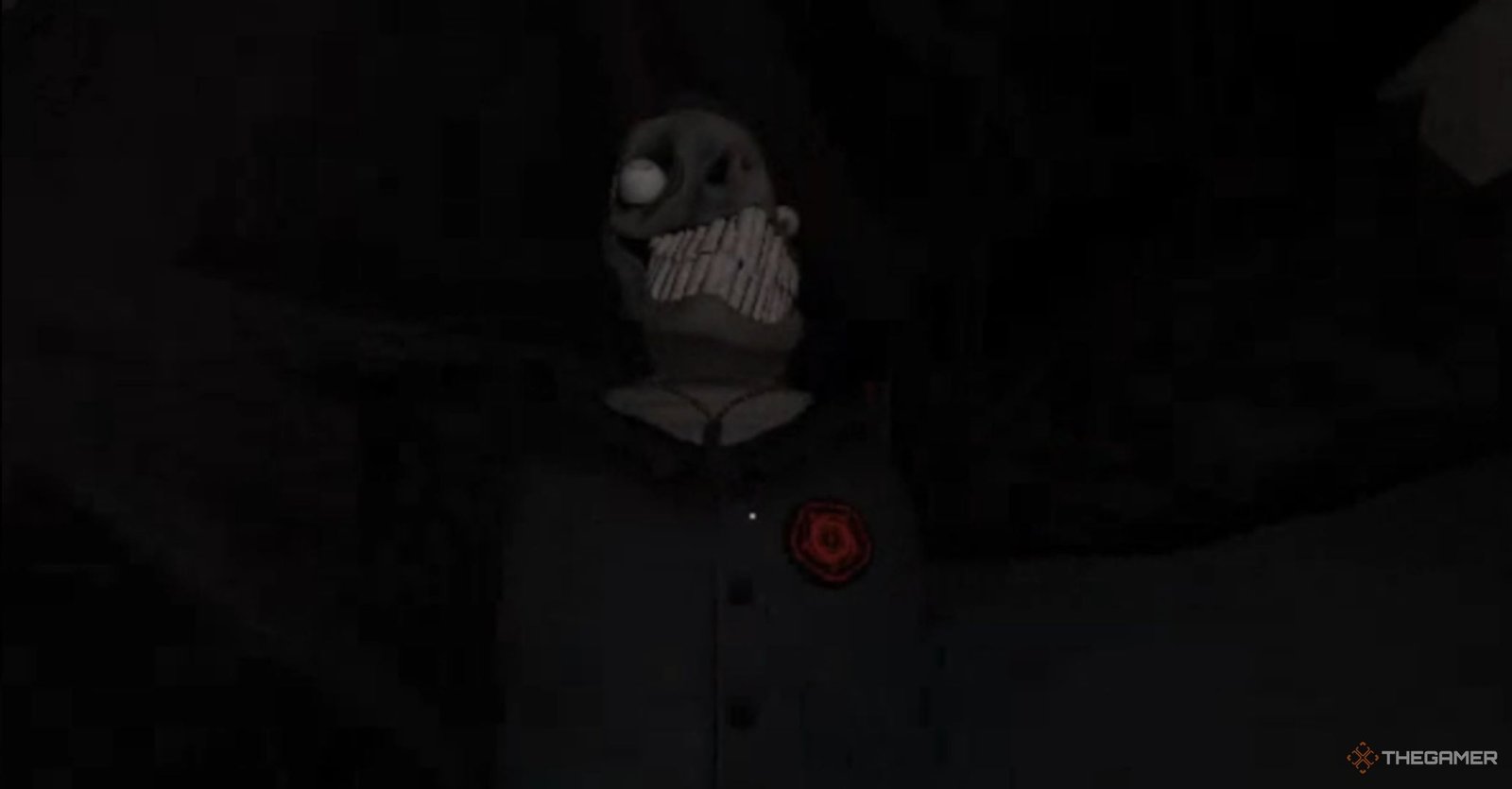 Roblox The Hunt Mega Edition Pressure The Crooked seen from below.