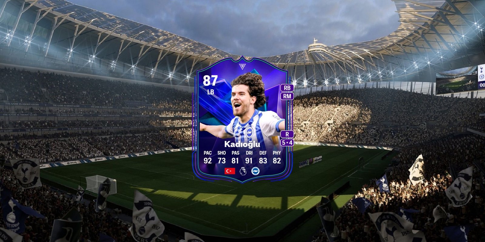 Kadioglu's card in EA Sports FC 25.