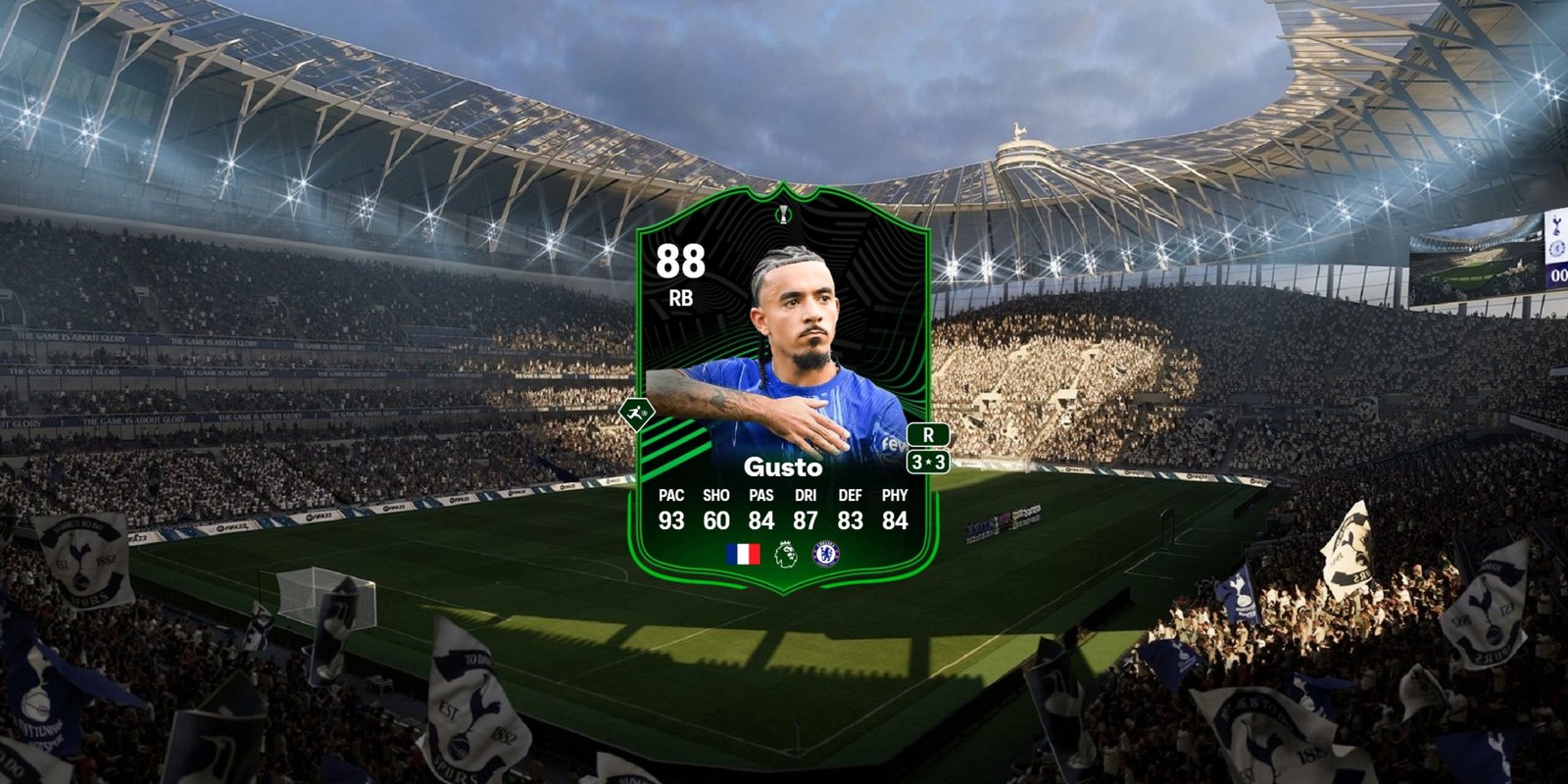 Malo Gusto's card in EA Sports FC 25.