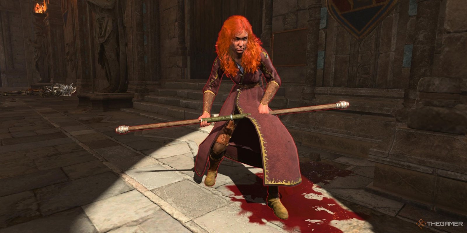 An enemy enfeebled by an Enfeebling Arrow in Baldur's Gate 3.