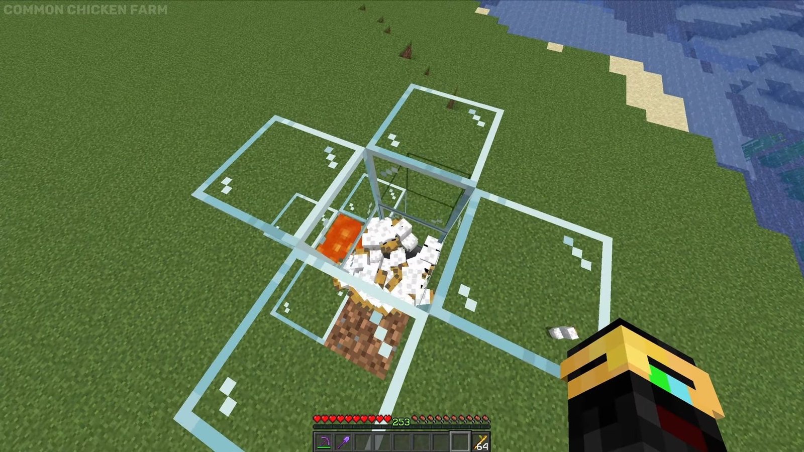 An image of Chicken Cooker Farm in Minecraft.