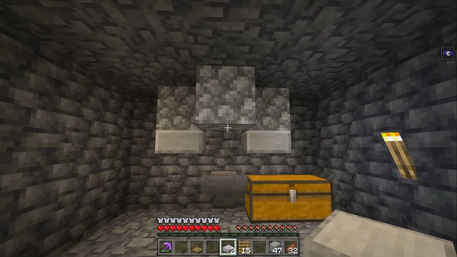 An image of XP and Mob Farm in Minecraft