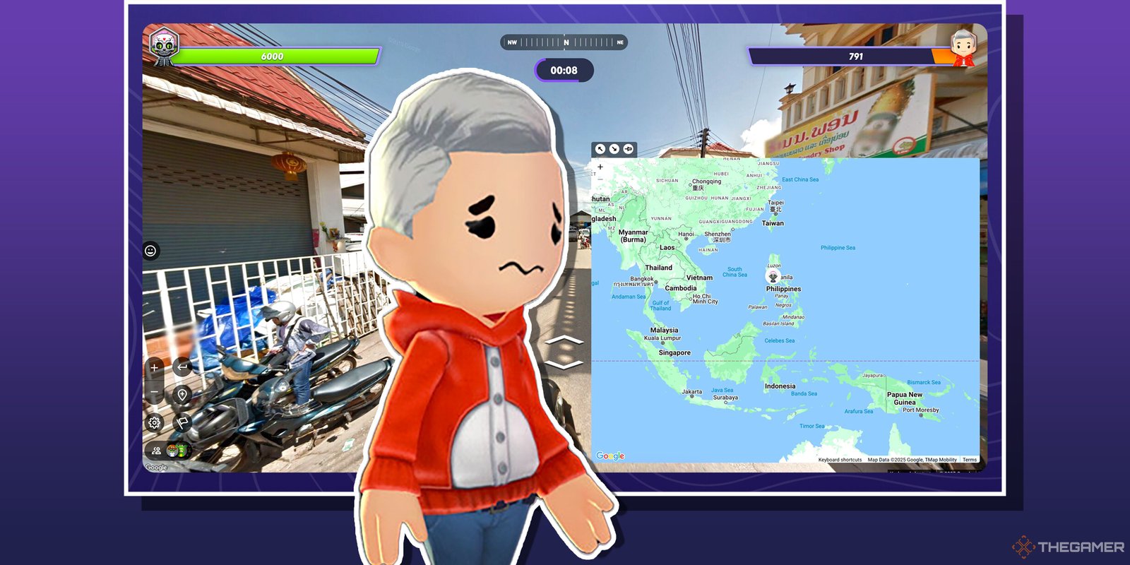 GeoGuessr Is Already Steam's Second Worst-Rated Game Ever 2 Geoguessr Charactar looking sad in front of the map