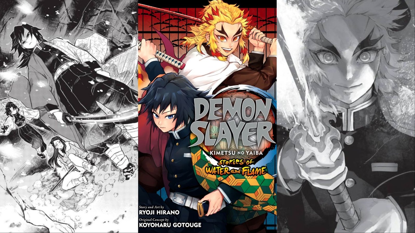 A look at the cover art and panels from Demon Slayer: Stories Of Water And Flame.