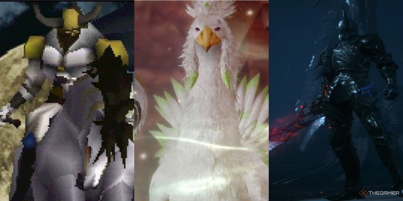Every Version Of Tiamat, Ranked 1 odin from Final fantasy 7, the Angel of Valhalla from Lightning Returns, and Barnabas from Final Fantasy 16.
