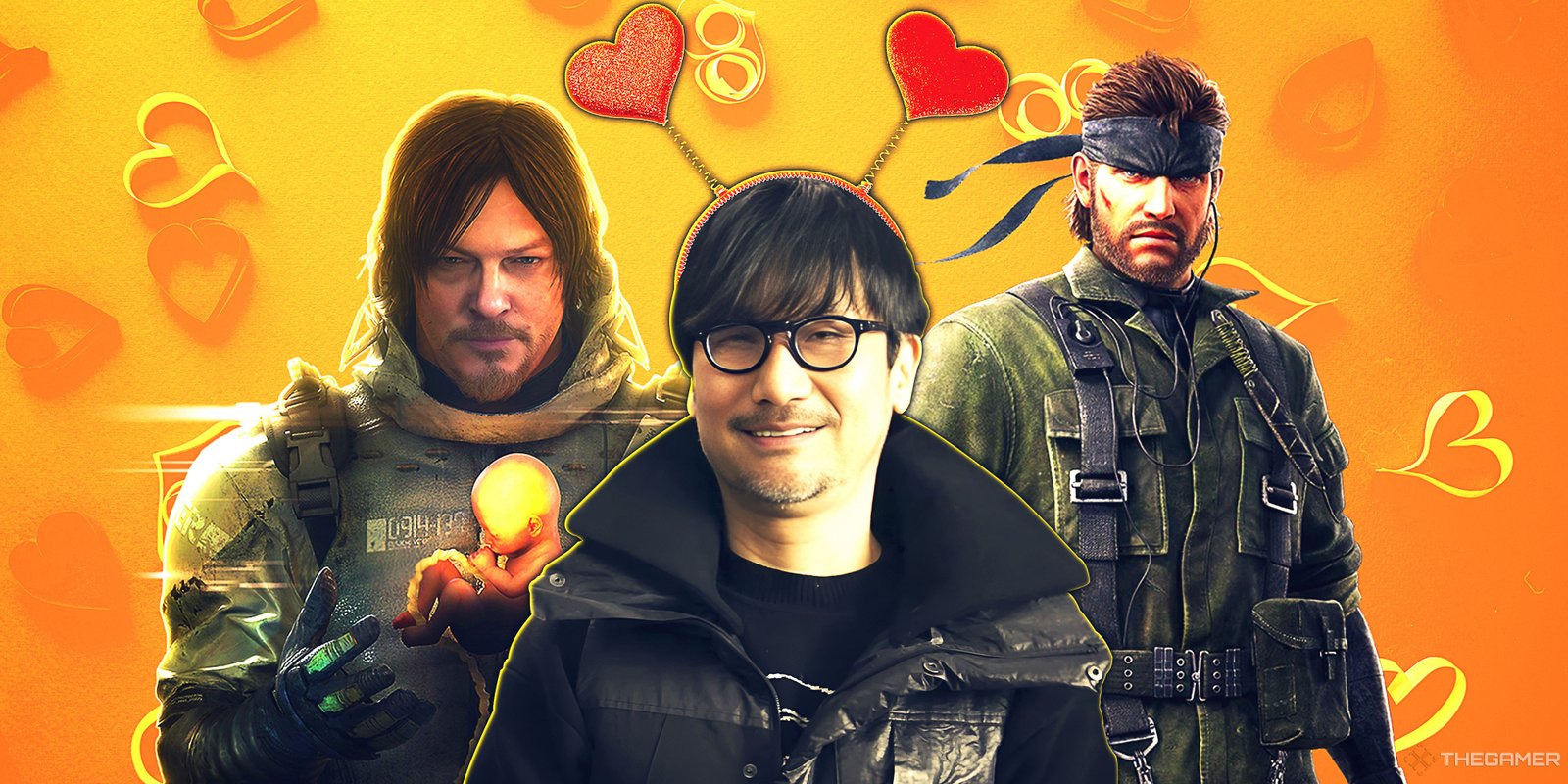 Hideo Kojima Has The Right Attitude About Death Stranding 2’s Wider Appeal 2 Hideo Kojima between Sam Porter Bridges from Death Stranding and Solid Snake.