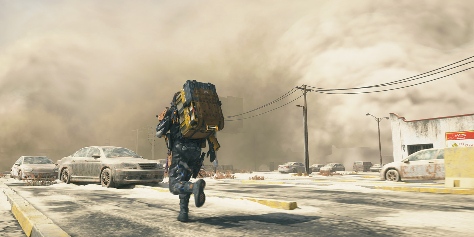 Hideo Kojima Has The Right Attitude About Death Stranding 2’s Wider Appeal 1 The player tries to navigate a sandstorm in death stranding 2.