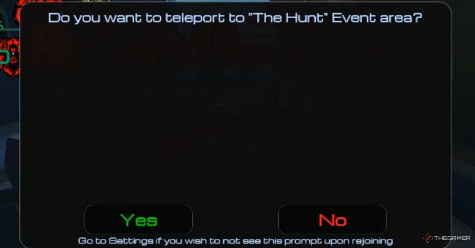Roblox The Hunt Mega Edition Pressure Interface with yes and no options.