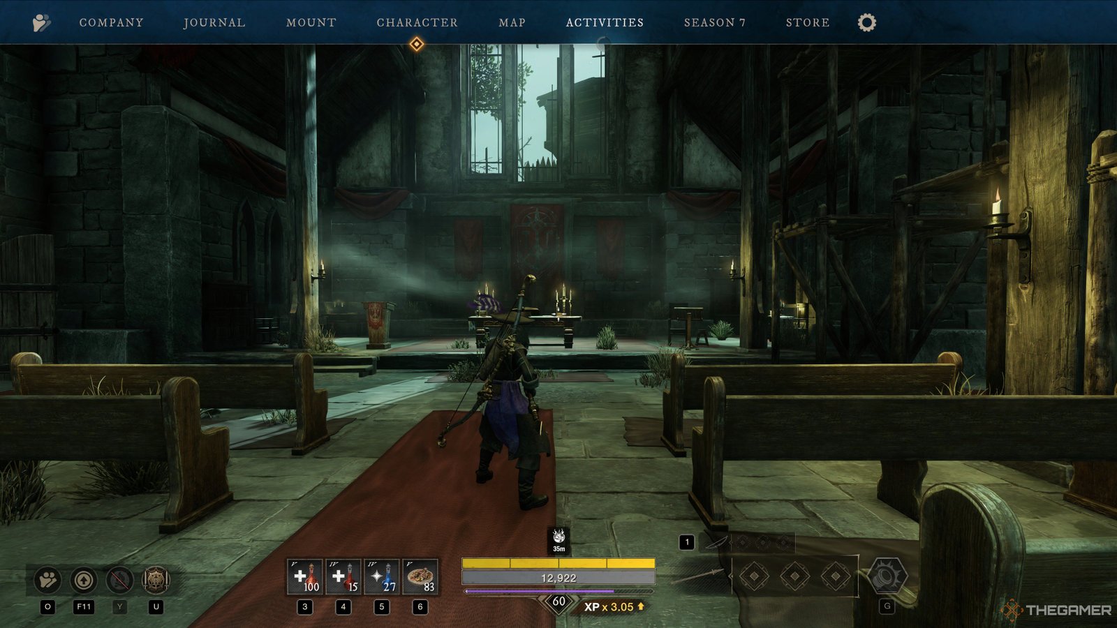 Esc Menu in New World: Aeternum.