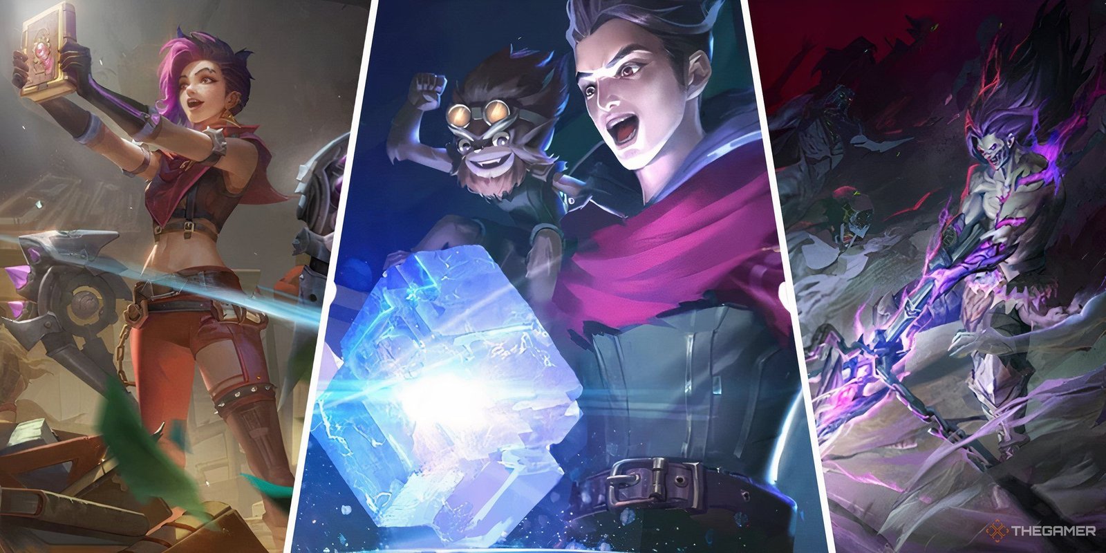 How To Play As Gusion In Mobile Legends: Bang Bang 18 Ixia holding a book, Claude finding a magical cube, and Moskov pulling out his chained spear in Mobile Legends.