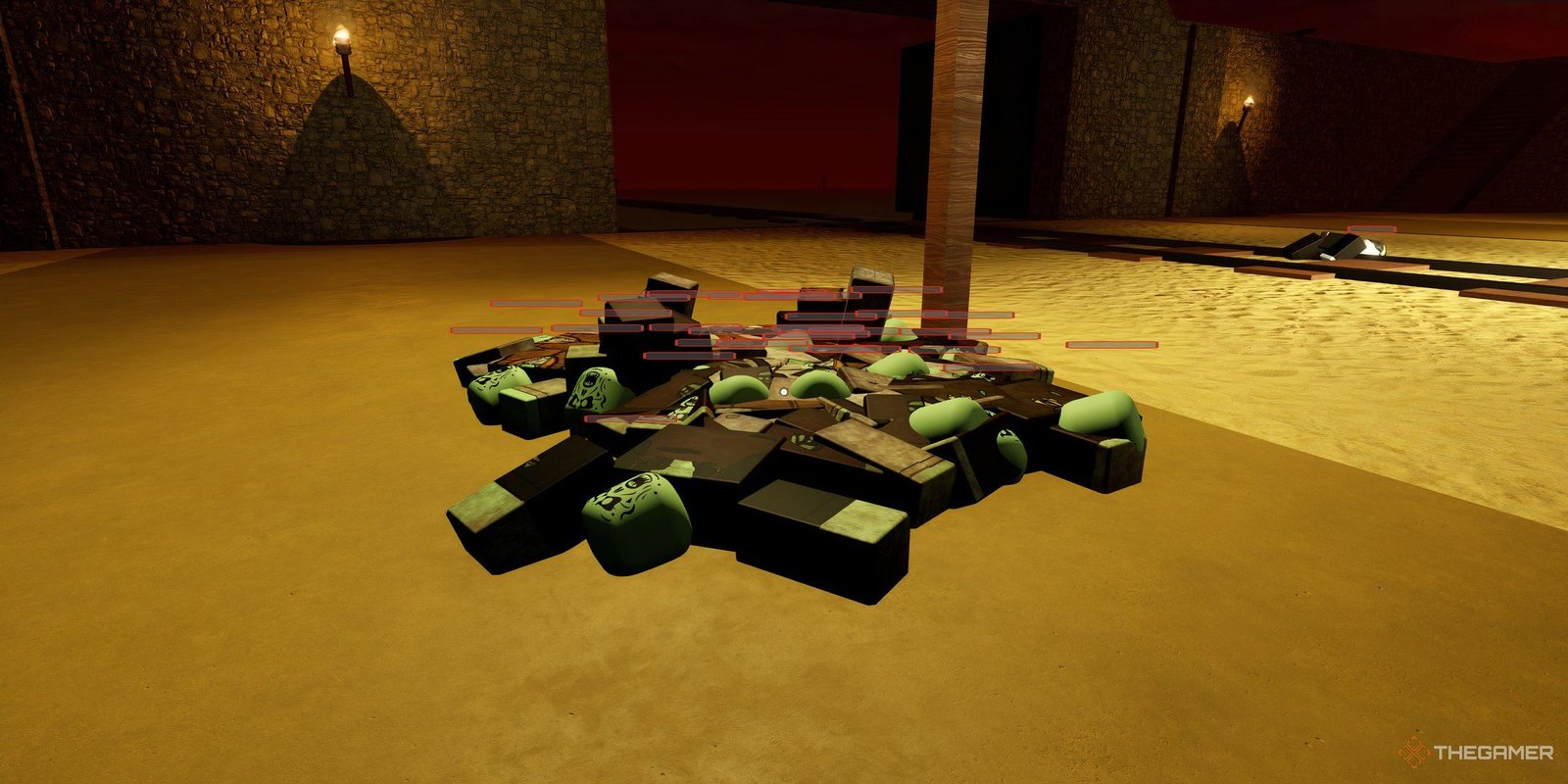 How To Weld In Roblox: Dead Rails 6 A pile of dead Zombies, in Dead Rails on Roblox.