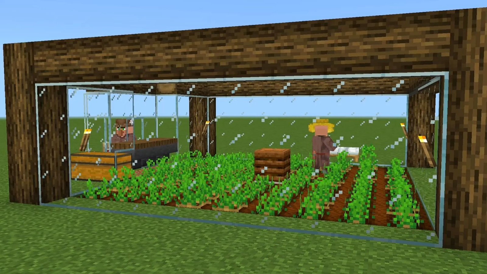 An image of Crop Farm in Minecraft.