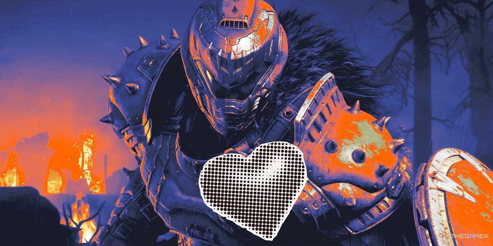 The Dark Ages Should Have Just Launched On Multiple Discs 1 Doom Slayer in The Dark Ages With A Heart.