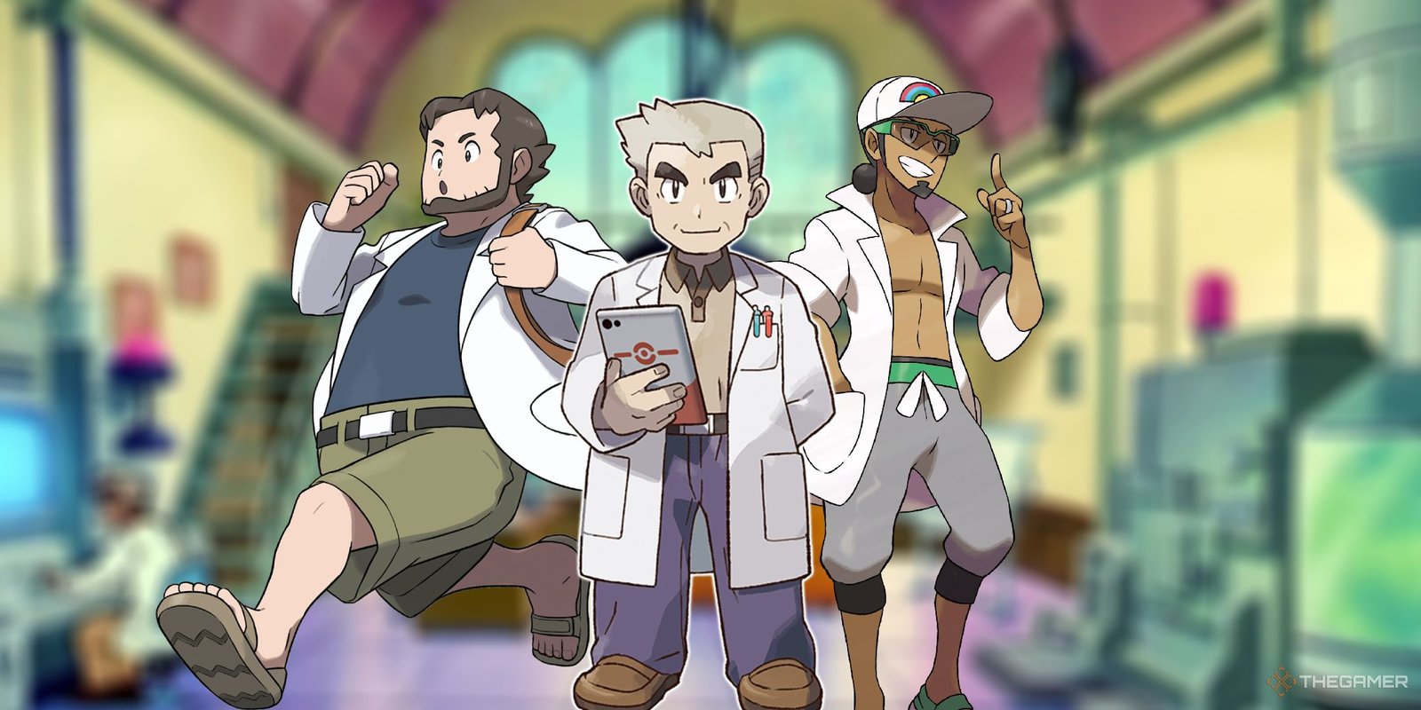 Pokemon So Human-Like I'm Scared They're Actually A Person In Disguise 2 A collage of professors from the Pokemon games.
