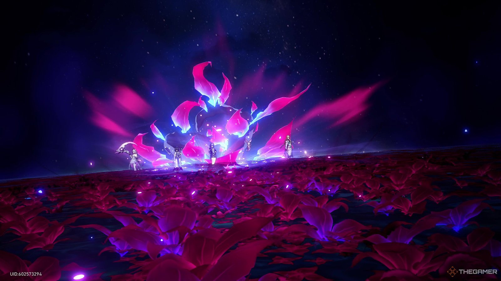 Pollux, Netherwing Husk, Ferry Of Souls using its ultimate attack in Honkai Star Rail.