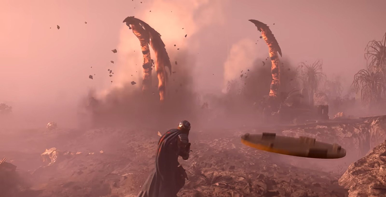 Best Explosive Equipment Types In Helldivers 2 3 Helldivers 2 character fighting an Impaler.