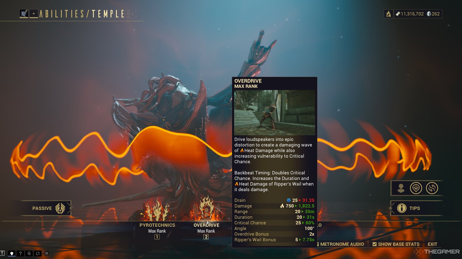 Warframe Temple Second Ability