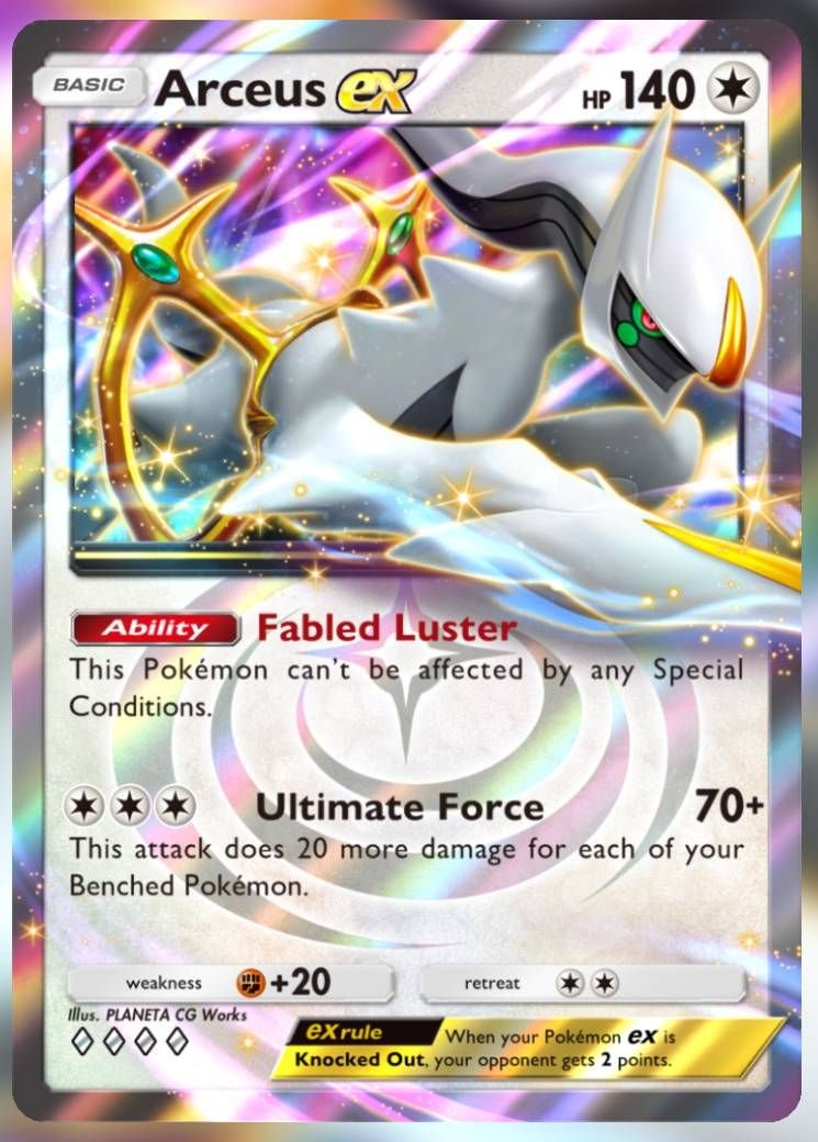 The Arceus ex card, from Triumphant Light.