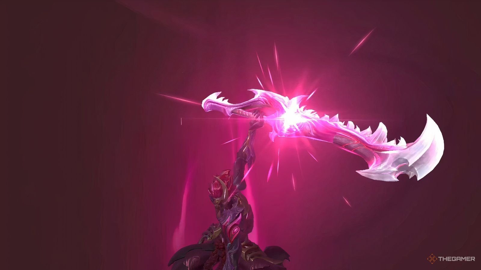Mobile Legends, Hanzo holding up his cursed sword.