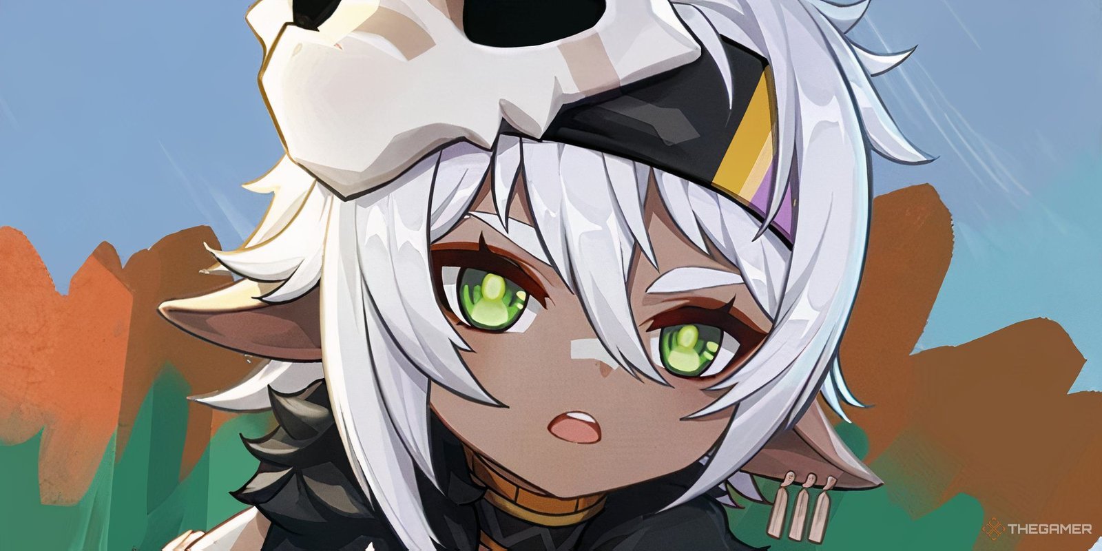 Closeup of Iansan from Genshin Impact.