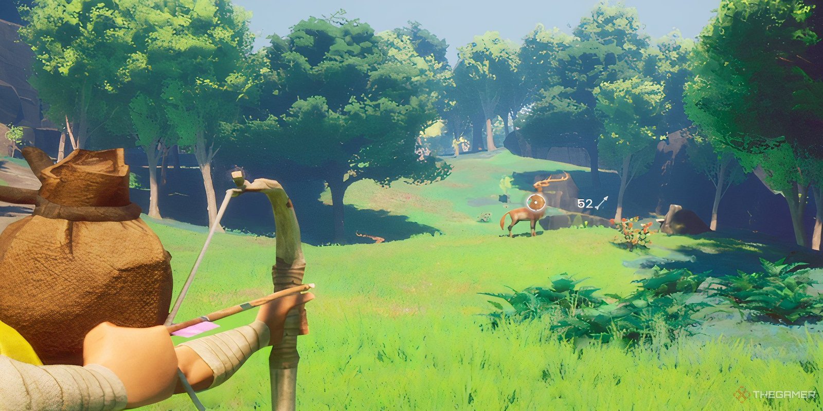 How To Get And Use Lodestone In Runescape: Dragonwilds 1 Aiming a bow at a deer in Runescape Dragonwilds.