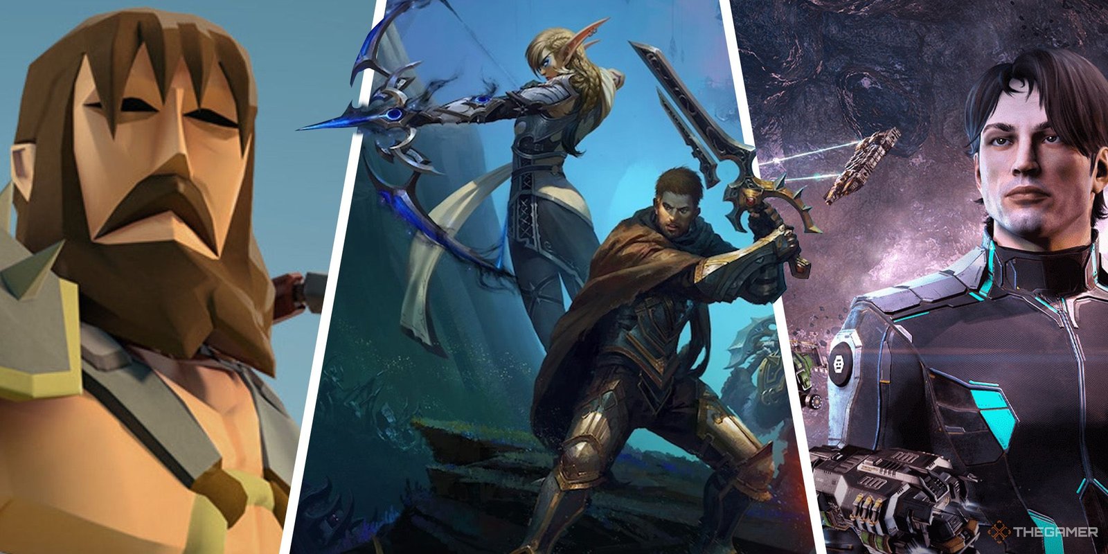 One Of 2024's Best Early Access Games Gets Its 1.0 Release Very Soon 1 Split image of screenshots from Old School Runescape, World of Warcraft and Eve Online.