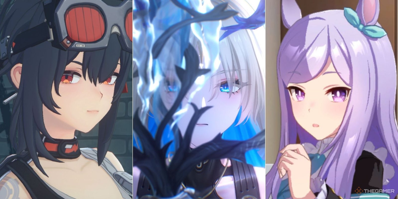 Which Characters Are Best In The Tier List For Madoka Magica Magia Exedra? 1 Grace, Fleurdelys, and Mejiro McQueen from different games in the same picture.