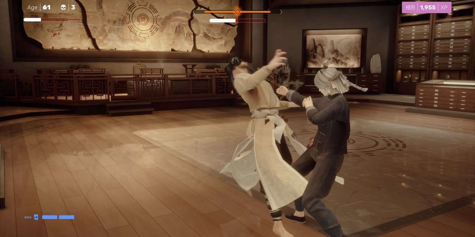 Sifu punching yang the leader.