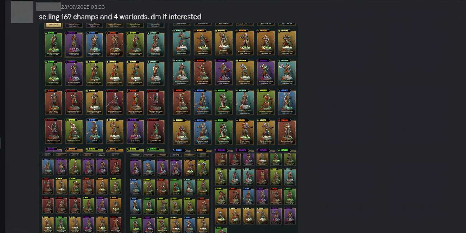 somebody selling their ubisoft nfts on discord.